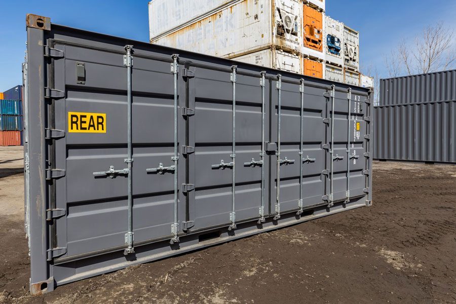 NUOVO CONTAINER CON LATO APERTO DA 20 PIEDI