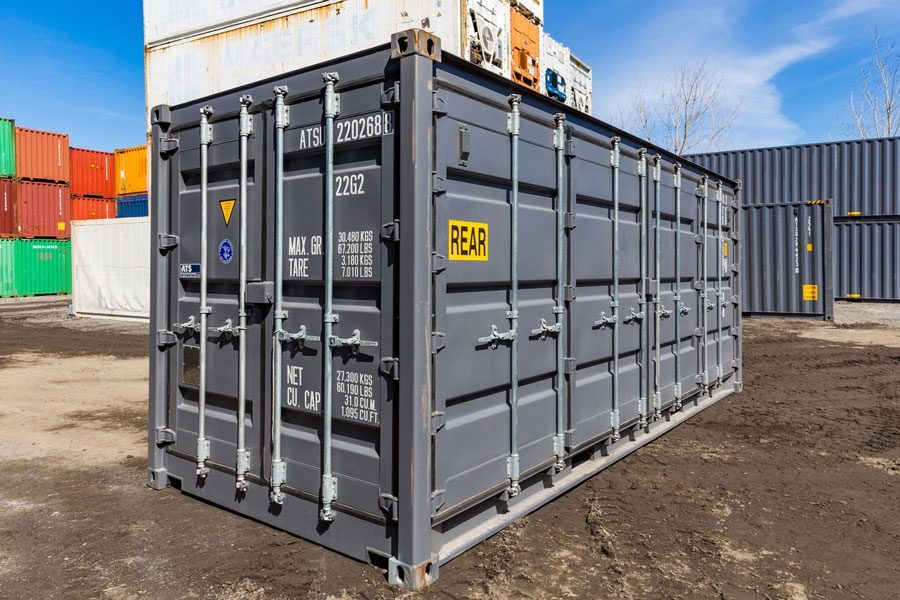 NUOVO CONTAINER CON LATO APERTO DA 20 PIEDI