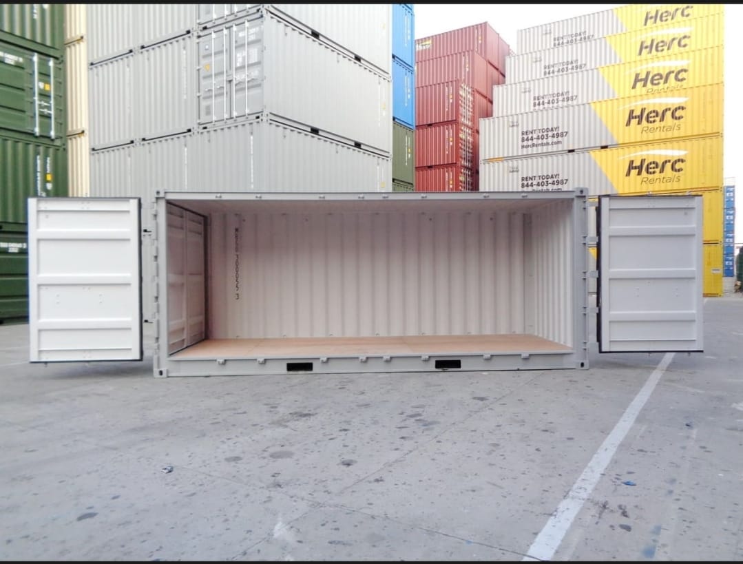 CONTAINER PER SPEDIZIONE CON LATO APERTO DA 20 PIEDI