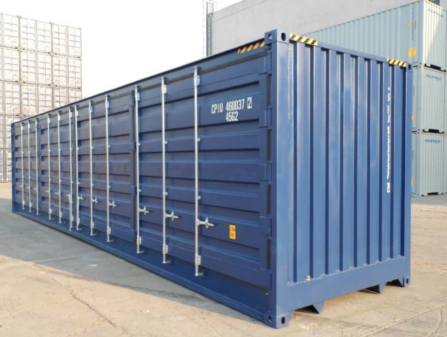 CONTAINER PER SPEDIZIONE PRIMO VIAGGIO APERTURA LATERALE CUBO ALTO 40 PIEDI