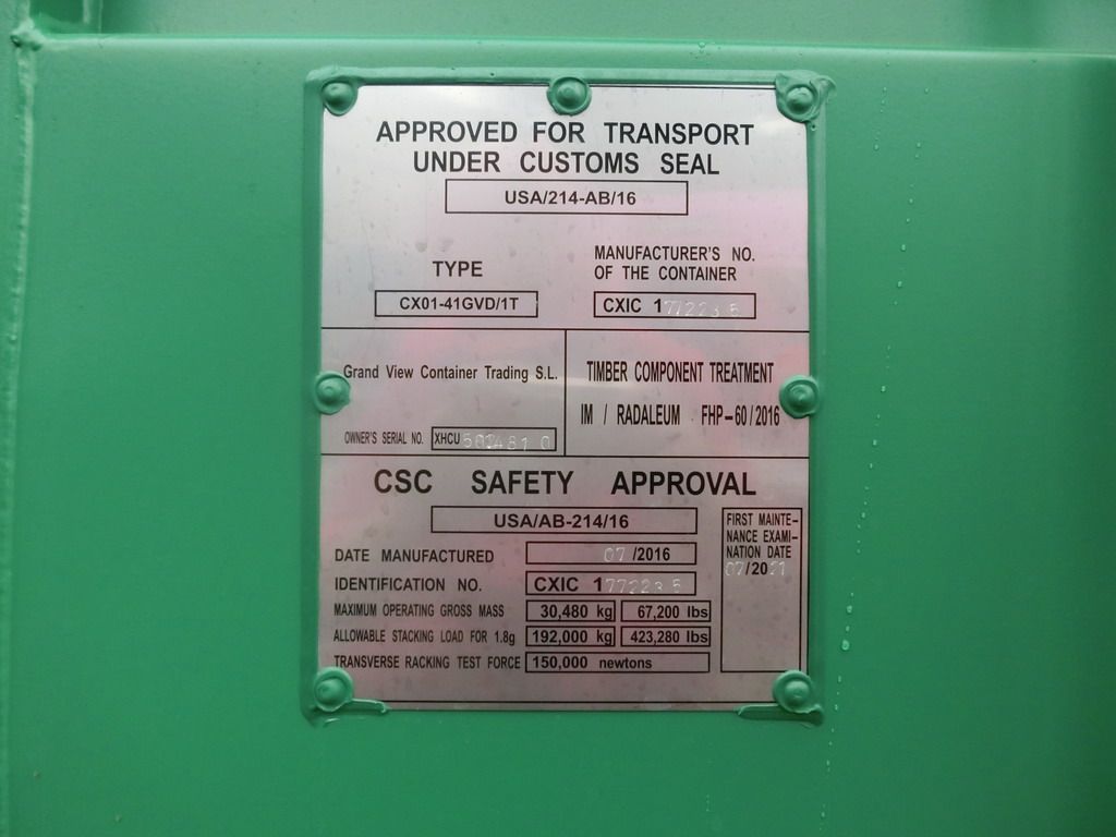 Nuovo container per spedizioni High Cube da 40 piedi