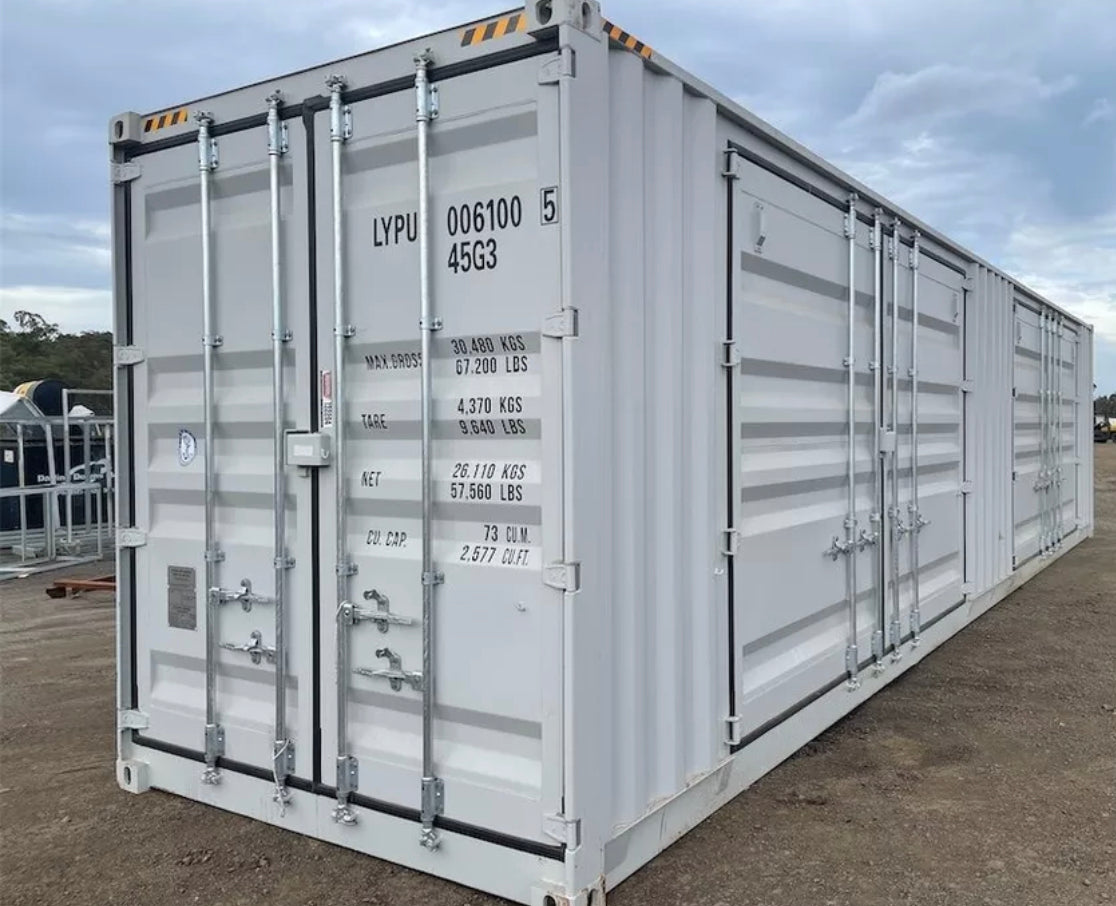 Container per spedizioni High Cube da 40 piedi con 4 porte laterali