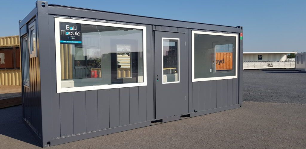 BATIMODULE Ufficio semi-vetrato da 20 piedi (4 lati)