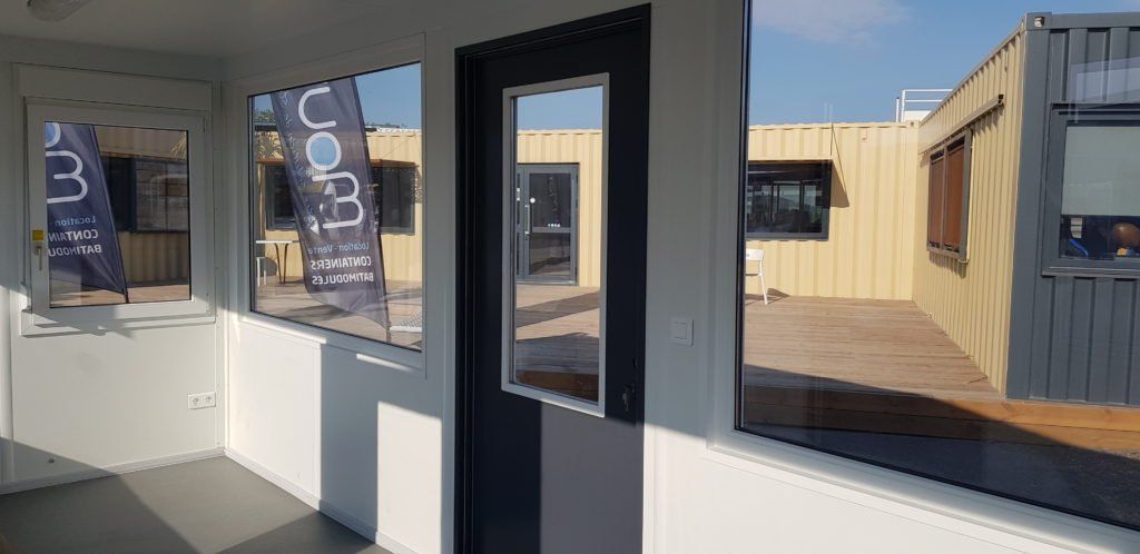 BATIMODULE Ufficio semi-vetrato da 20 piedi (4 lati)