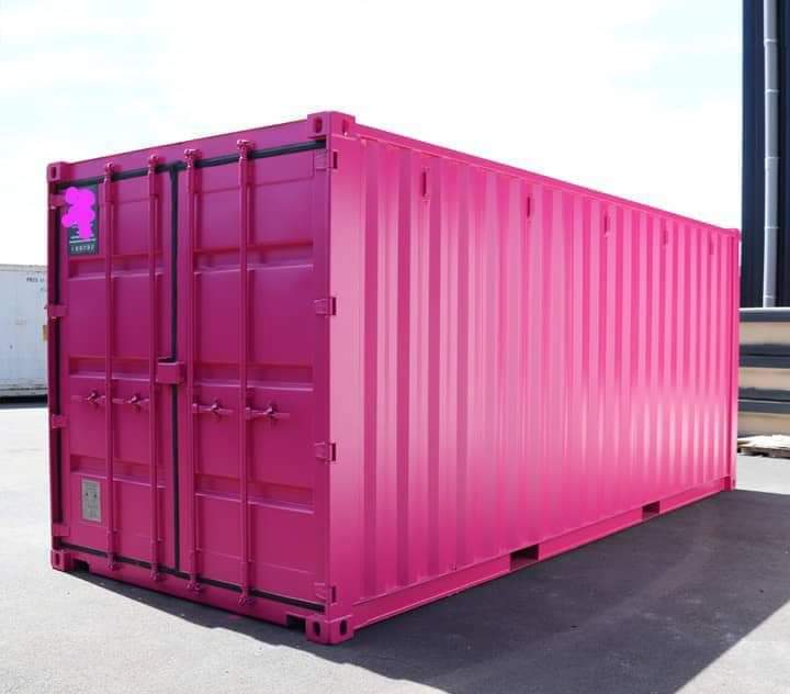Container per ufficio rosa da 20 piedi