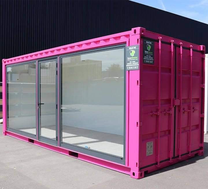 Container per ufficio rosa da 20 piedi