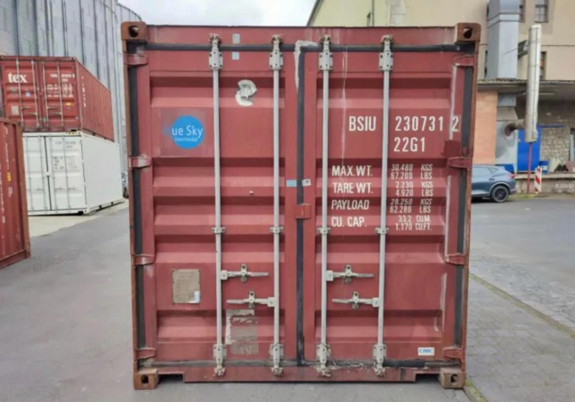 Container per spedizioni a secco da 20 piedi usato