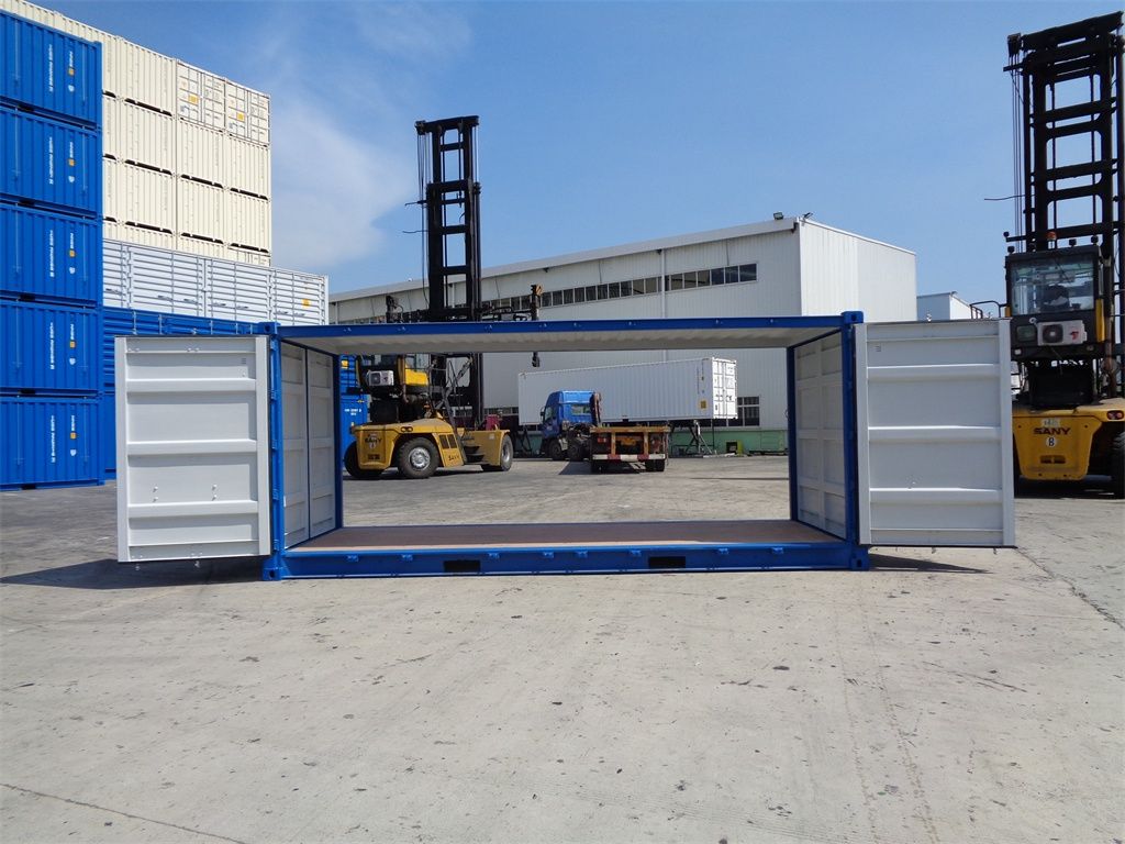 Container per spedizioni con doppia porta da 20 piedi (lato aperto)