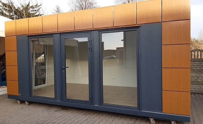 Container per uffici da 18 m2 con servizi igienici